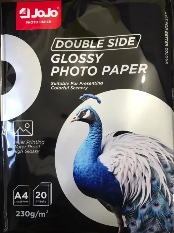 Papel Fotografico Brillante Doble Cara A4 230grs 20 Hojas