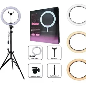 Aro de Luz Led Flash Selfie Anillo 26cm Tripoide Hasta 2mts